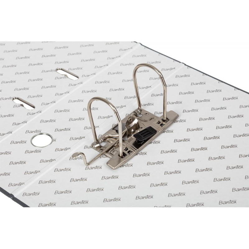 Папка-регистратор ECONOMY PLUS, 80мм, серый,ПБП1, карм.кор.,мет.уг