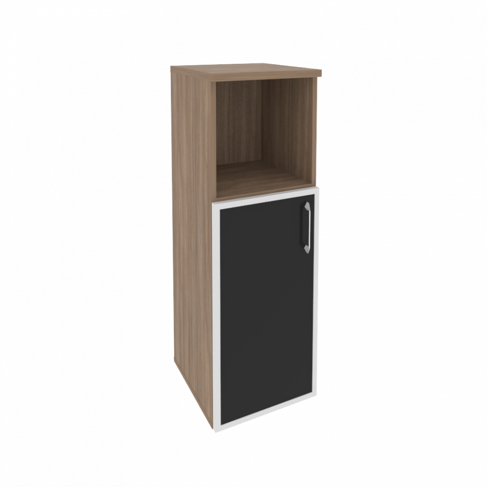 Onix Шкаф средний узкий левый O.SU-2.2 R (L) black Дуб Аризона/Стекло Black 400*420*1207