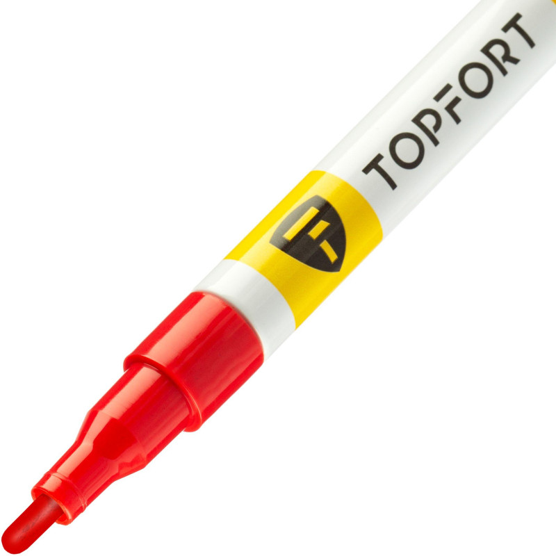 Маркер лаковый TOPFORT Paint 2 мм красный