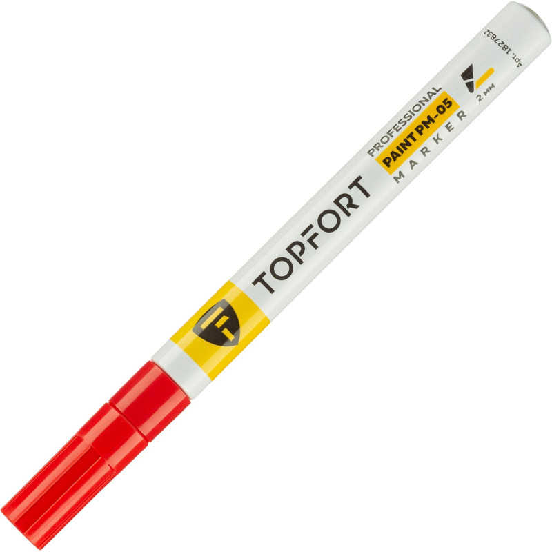 Маркер лаковый TOPFORT Paint 2 мм красный