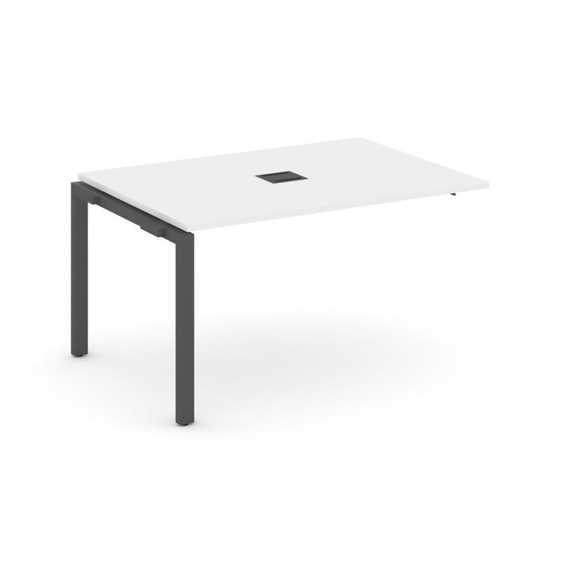 Style Project Проходной наб. элем. перег. стола SN-59P.NSPRG-004 Белый/Металл Антрацит 1580*980*750