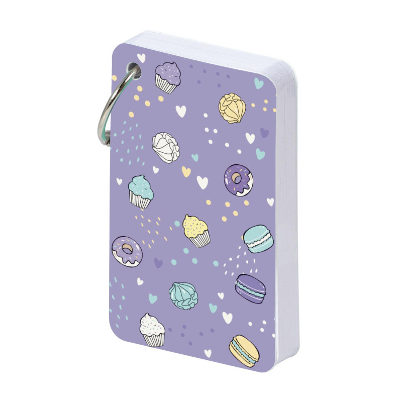 Блокнот SMART JOURNAL 54х90мм,110л,4 вида,отрывной блок на кольце 3-570