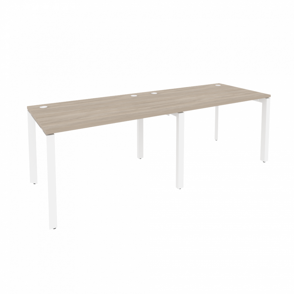 Onix Рабочая станция на П-образном м/к O.MP-RS-2.2.8 Дуб Аттик/Металл Белый 2360*800*750 Onix Рабочая станция на П-образном м/к O.MP-RS-2.2.8 Дуб Аттик/Металл Белый 2360*800*750