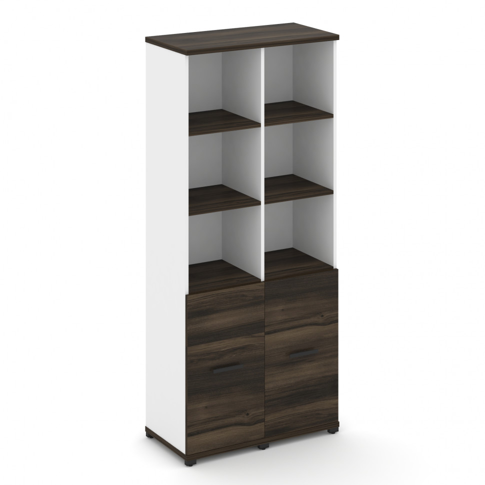 Concept Шкаф 2 узкие секции, 5 ниш CN.STU-521 B Дуб Мали/Белый Бриллиант/Металл Черный 836*420*1922 Concept Шкаф 2 узкие секции, 5 ниш CN.STU-521 B Дуб Мали/Белый Бриллиант/Металл Черный 836*420*1922