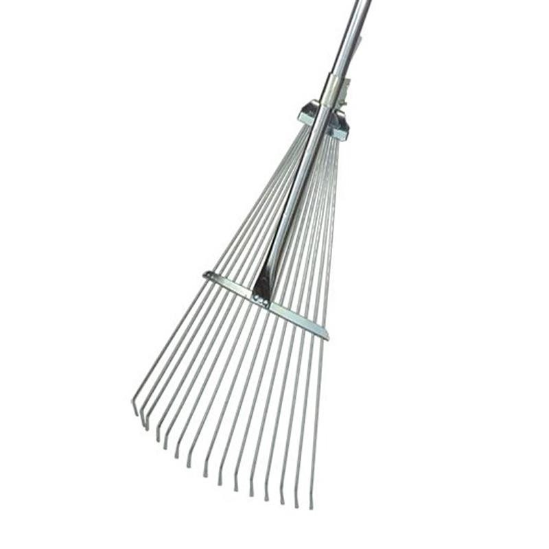 Грабли веерные раздвижные RUSСАД с металл фиксатором 280х1060мм 9233/9340