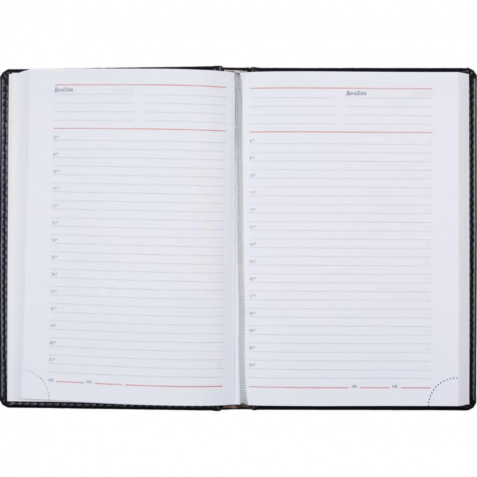 Ежедневник недатированный синий,А5,142х210мм,176л,АTTACHE Каньон