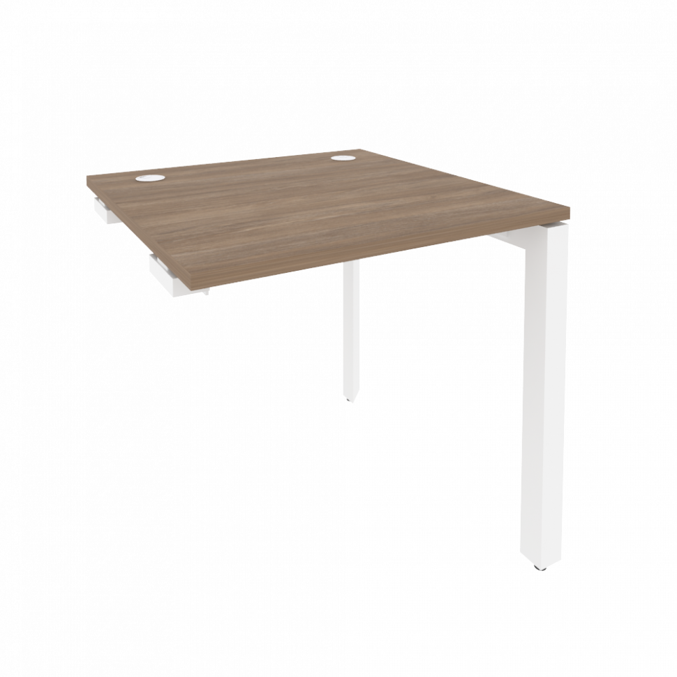 Onix Стол-приставка на П-образном м/к к опорным элементам O.MP-SPR-0.8 Дуб Аризона/Металл Белый 780*
