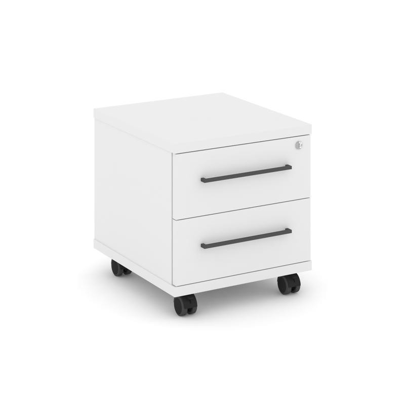 Rift Тумба мобильная усиленная RF.TM-001 Белый Бриллиант/Черный Ручки 416*460*448