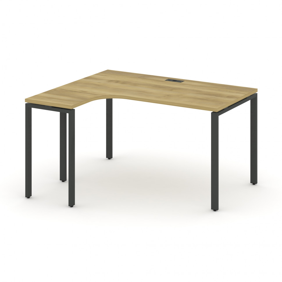 Concept Стол эргономичный CN.SA-001(L) Дуб Винченцо/Металл Антрацит 1380*1180*750 Concept Стол эргономичный CN.SA-001(L) Дуб Винченцо/Металл Антрацит 1380*1180*750