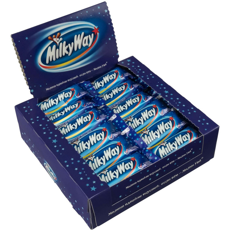 Шоколадный батончик Milky Way 26г, 36шт/уп