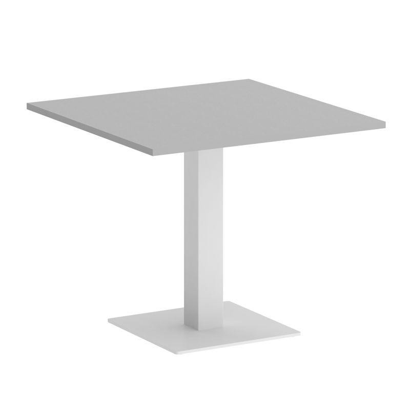 Riva Стол квадратный А.СПРГ-2 Серый/Металл Белый 900*900*750