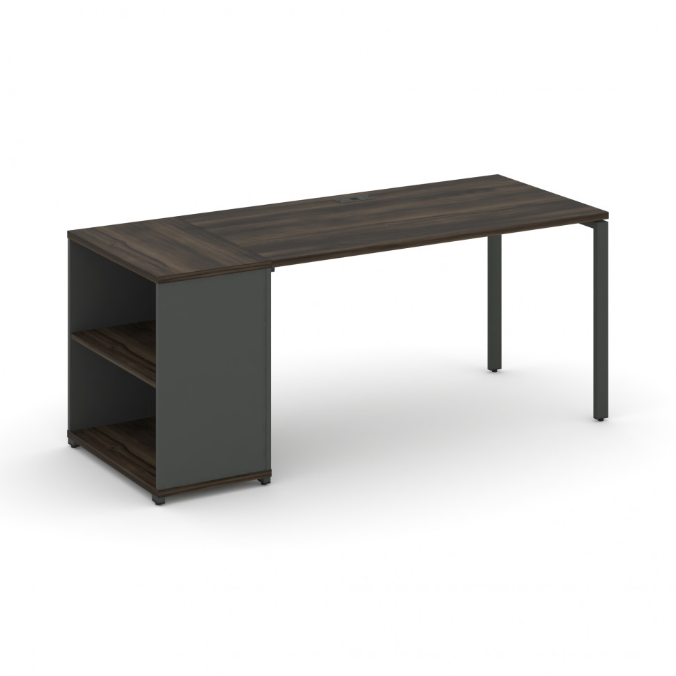 Concept Стол рабочий с опорным стеллажом CN.SP-203 Дуб Мали/Антрацит/Металл Антрацит 1800*720*750 Concept Стол рабочий с опорным стеллажом CN.SP-203 Дуб Мали/Антрацит/Металл Антрацит 1800*720*750