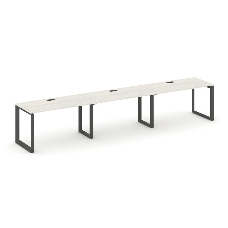 Style Project Рабочая станция односторонняя SN-59O.ORS-041 Дуб Наварра/Металл Антрацит/Черный Заглуш