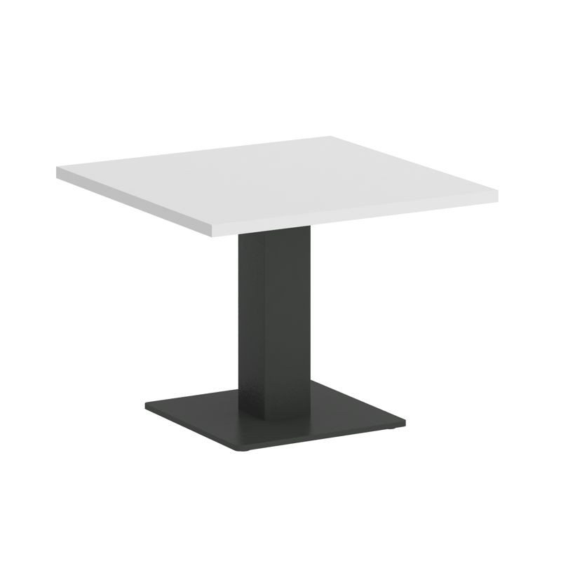 Riva Стол журнальный квадратный А.СЖ-2 Белый/Металл Антрацит 600*600*450