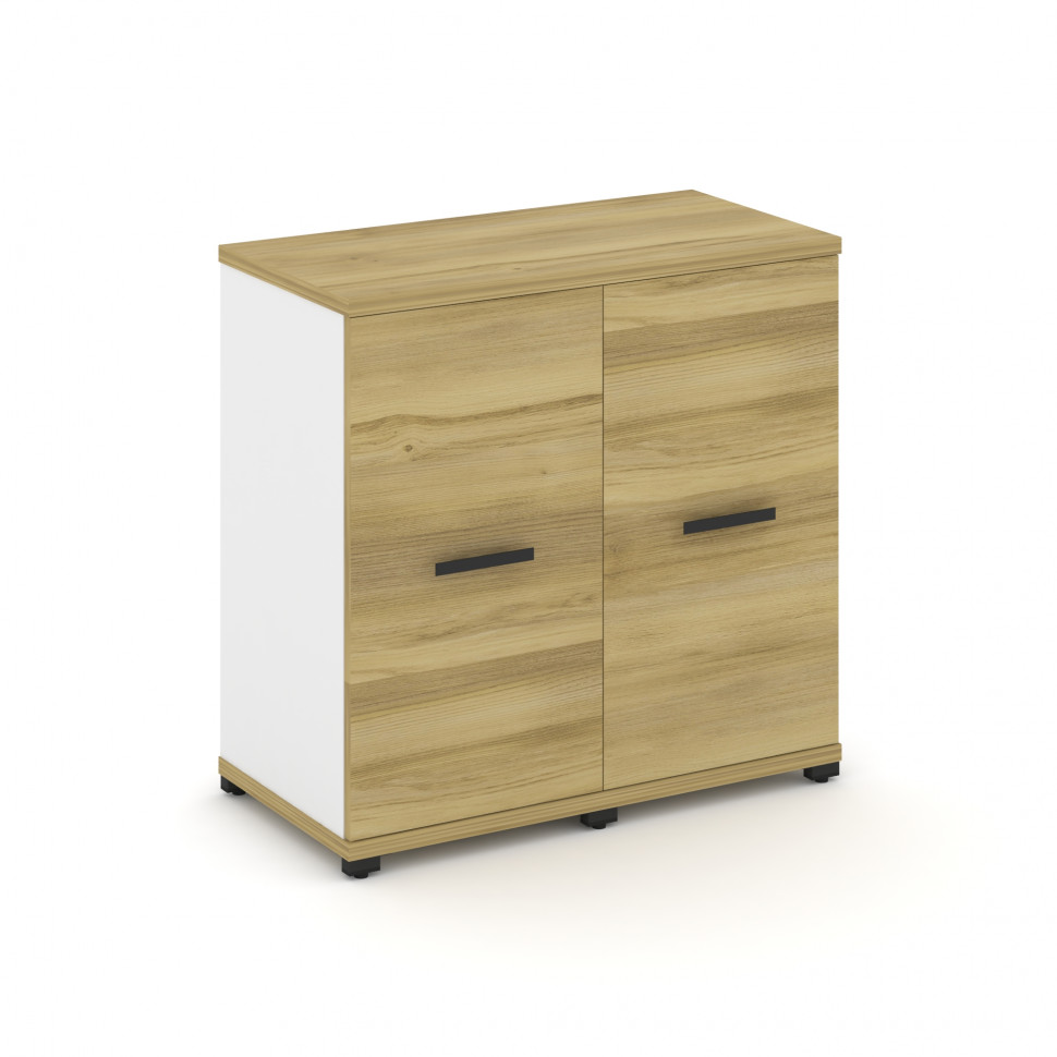 Concept Шкаф 2 узкие секции, 2 ниши CN.STU-223 B Дуб Винченцо/Белый Бриллиант/Металл Черный 836*420*