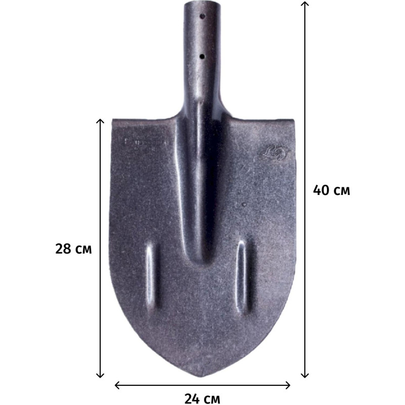 Лопата штыковая РусТрейд из рельсовой стали си-00015