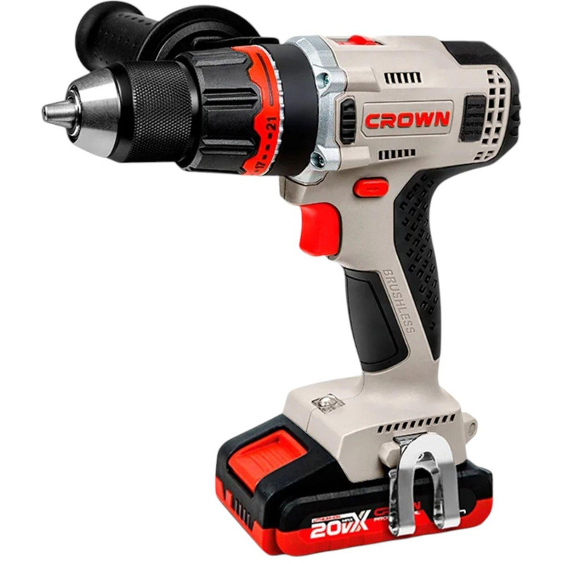 Дрель-шуруповерт ударная аккумуляторная BL CROWN CT21093HMX-2 BMC