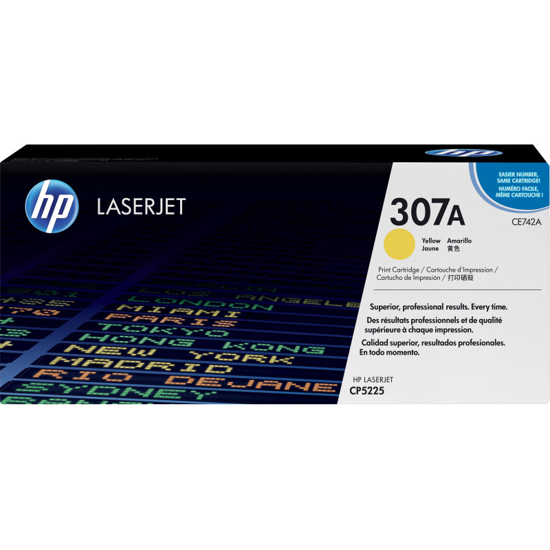 Картридж лазерный HP 307A CE742A жел. для CLJ CP5225