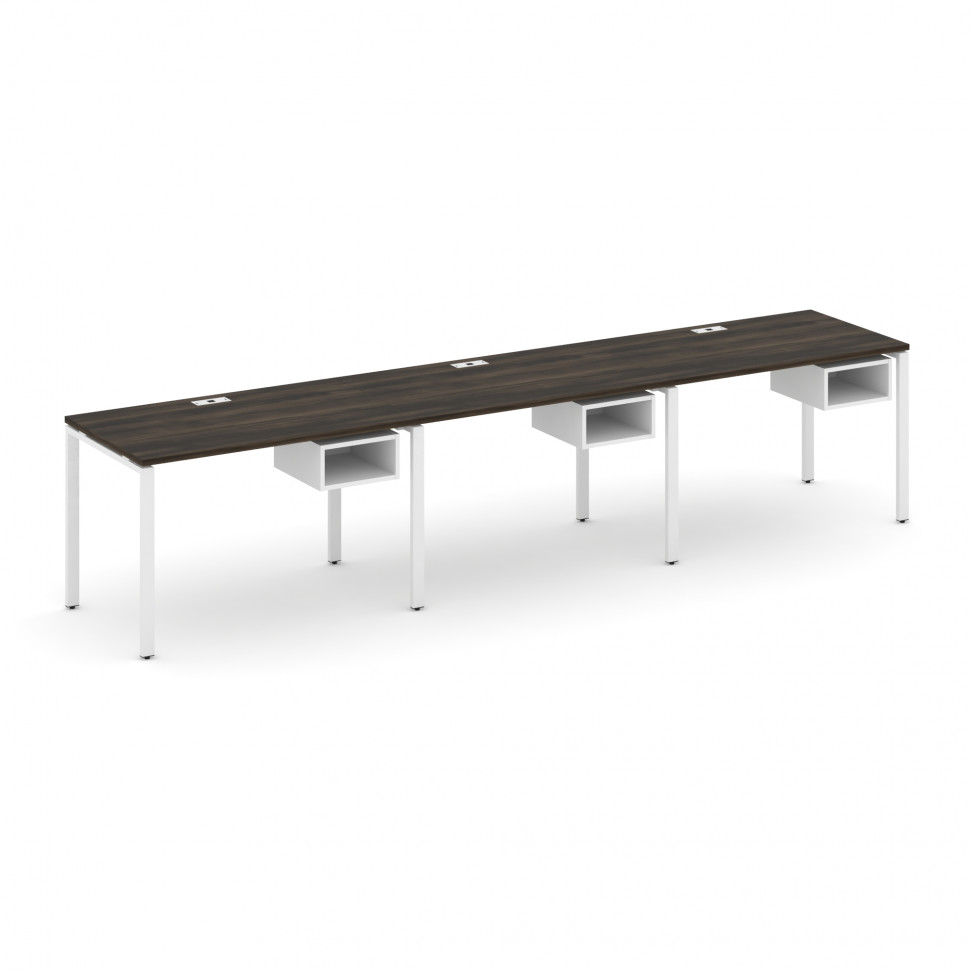 Concept Рабочая станция односторонняя с подвес. тумбами 3 места CN.ORS-122 Дуб Мали/Белый Бриллиант/ Concept Рабочая станция односторонняя с подвес. тумбами 3 места CN.ORS-122 Дуб Мали/Белый Бриллиант/