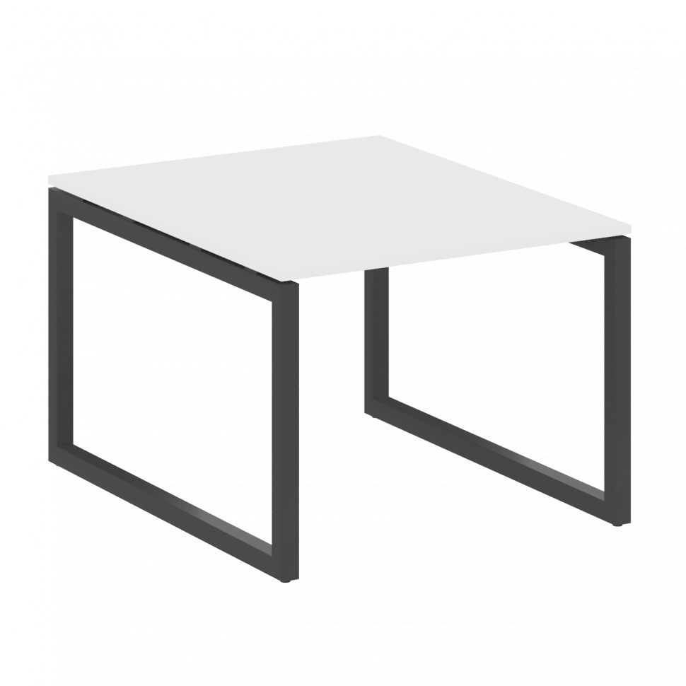 Metal System Quattro Переговорный стол (1 столешница) на О-образном м/к 50БО.ПРГ-1.1 Белый/Металл Ан