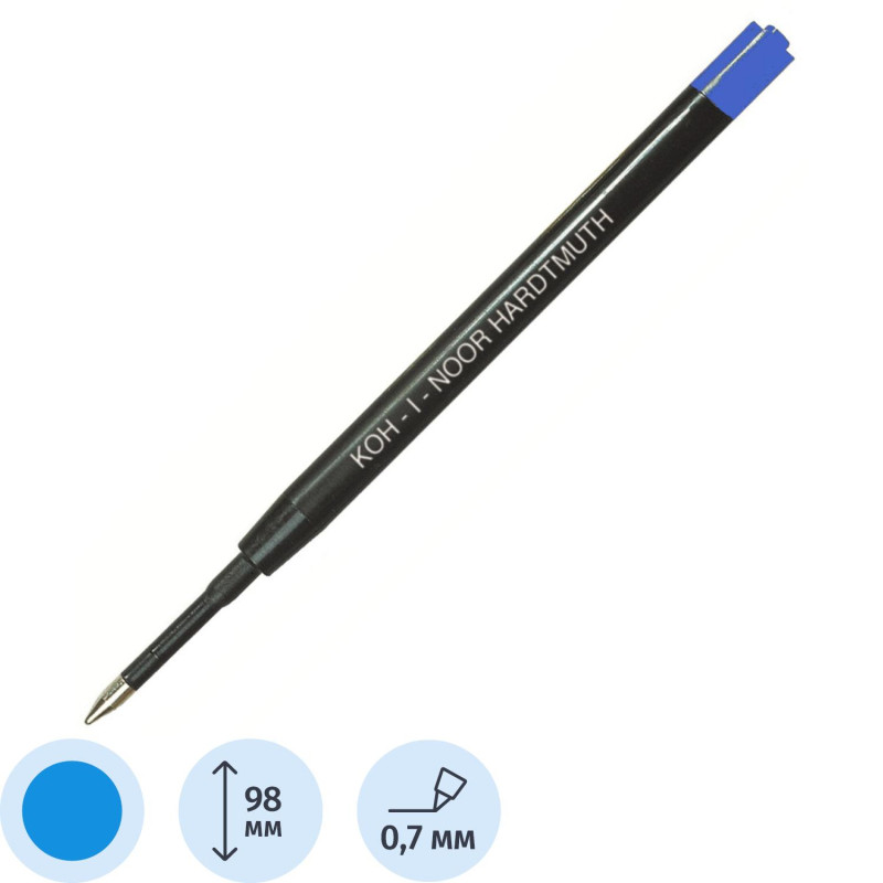 Стержень шариковый 98мм Koh-I-Noor 0,8 мм 4441, синий 4441E01002KSRU