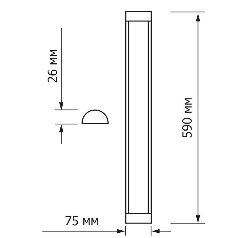 Светильник светодиодный TOPFORT СПО-СВЕТ-18-600-6500