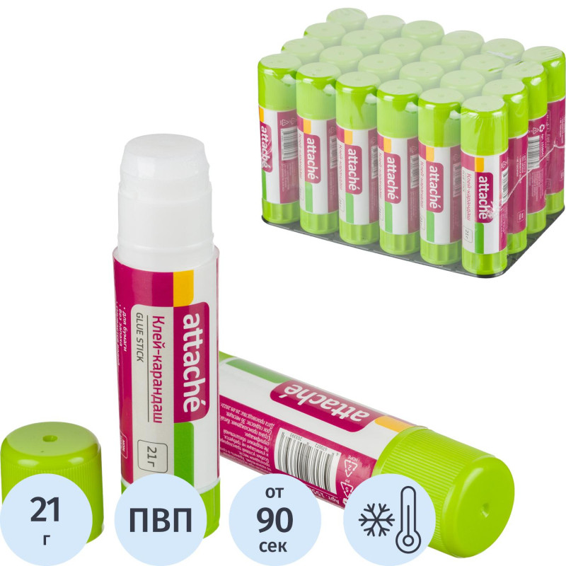 Клей-карандаш 21 г Attache Клей-карандаш 21 г Attache