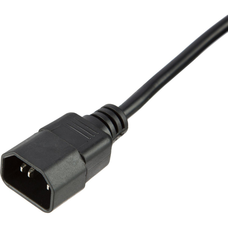 Кабель питания ProMega C13(F)-C14, 10А, 0,75мм2, 1.8м, чер (OPC002)