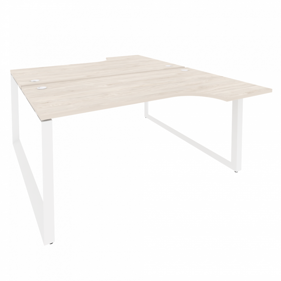 Onix Рабочая станция на О-образном м/к O.MO-D.SA-1 Денвер Светлый/Металл Белый 1580*1995*750 (1475/4 Onix Рабочая станция на О-образном м/к O.MO-D.SA-1 Денвер Светлый/Металл Белый 1580*1995*750 (1475/4