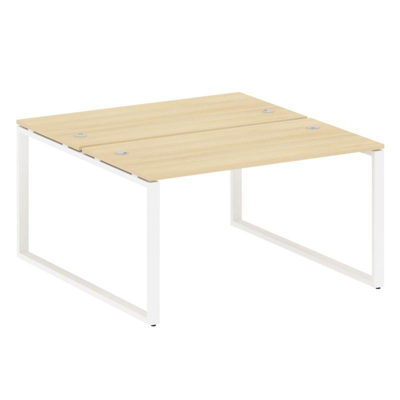 Metal System Рабочая станция на О-образном м/к БО.РАС-СП-2.3 Акация Лорка/Металл Белый 1400*1475*750