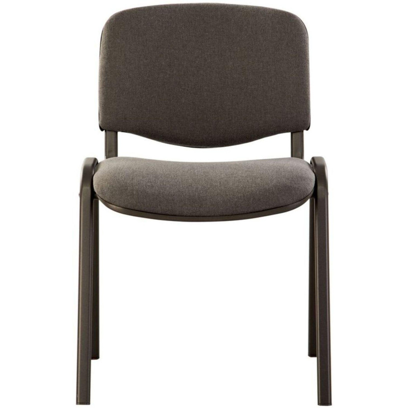 Стул 0MX_UA_EChair Rio(ИЗО/ISO) черн, ткань серая С-38