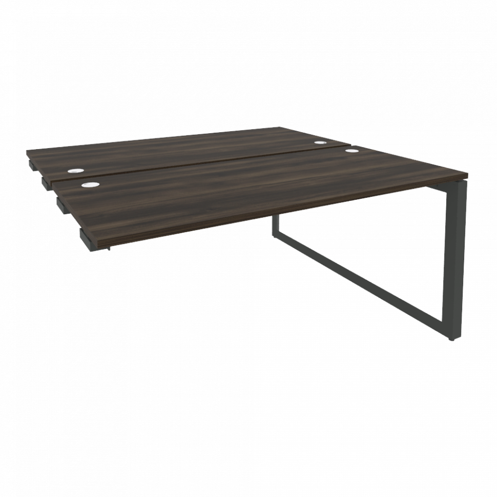 Onix Стол-приставка двойной на О-образном м/к к опорым элем. O.MO-D.SPR-4.7 Дуб Мали/Металл Антрацит