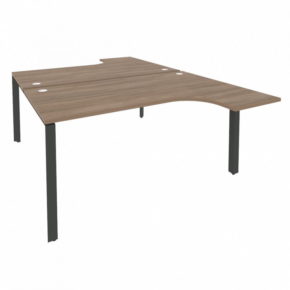 Onix Рабочая станция на П-образном м/к O.MP-D.SA-4 Дуб Аризона/Металл Антрацит 1580*2395*750 (1635/4