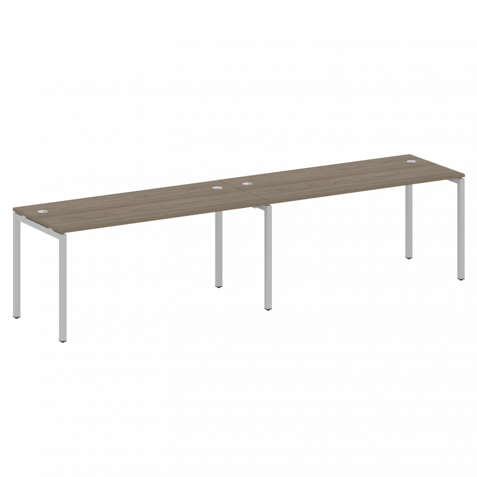 Metal System Quattro Рабочая станция на 2 места на П-образном м/к 40БП.СМ-2.4 Вяз Благородный/Металл Metal System Quattro Рабочая станция на 2 места на П-образном м/к 40БП.СМ-2.4 Вяз Благородный/Металл