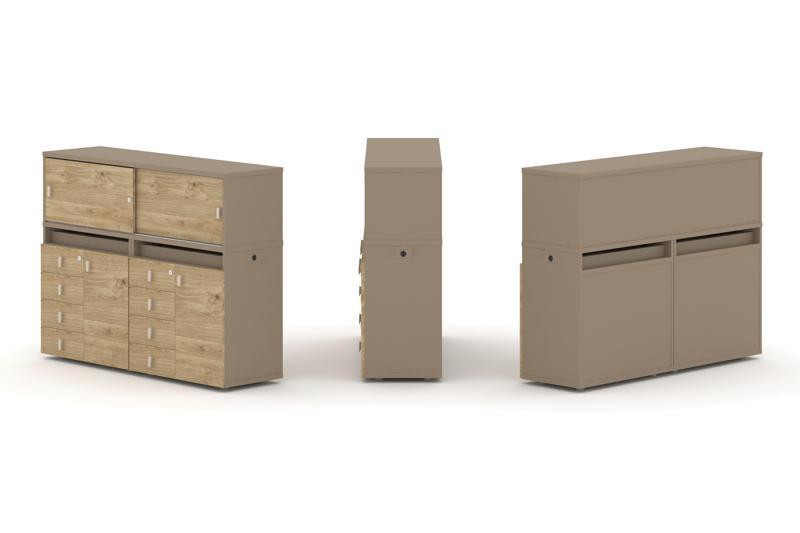 Estetica Набор №4. Тумба двойная+низкая надставка ES.NB.2N-4 Латте/Тиквуд Светлый 1500*410*1135 Estetica Набор №4. Тумба двойная+низкая надставка ES.NB.2N-4 Латте/Тиквуд Светлый 1500*410*1135