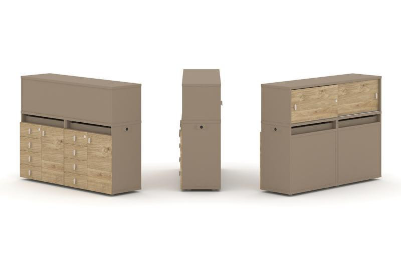 Estetica Набор №4. Тумба двойная+низкая надставка ES.NB.2N-4 Латте/Тиквуд Светлый 1500*410*1135 Estetica Набор №4. Тумба двойная+низкая надставка ES.NB.2N-4 Латте/Тиквуд Светлый 1500*410*1135