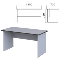 Стол письменный "Монолит", 1400х700х750 мм, цвет серый, СМ2.11