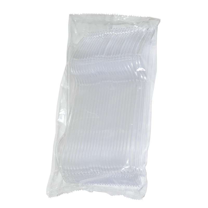 Вилка одноразовая прозрачная, 18 см, ПС 2000шт./кор