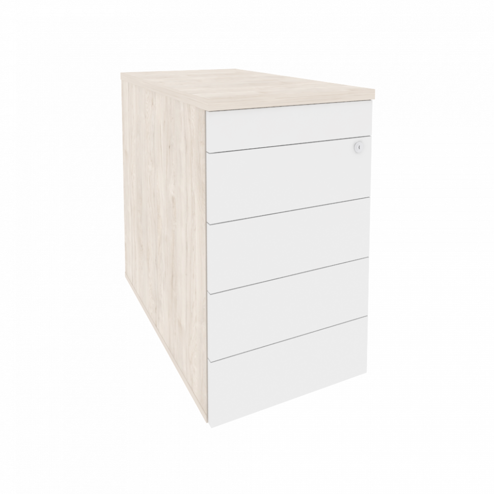 Onix Тумба приставная/опорная (TIP-ON) O.TPO-1.8 TIP Денвер Светлый/Белый Бриллиант 432*800*750