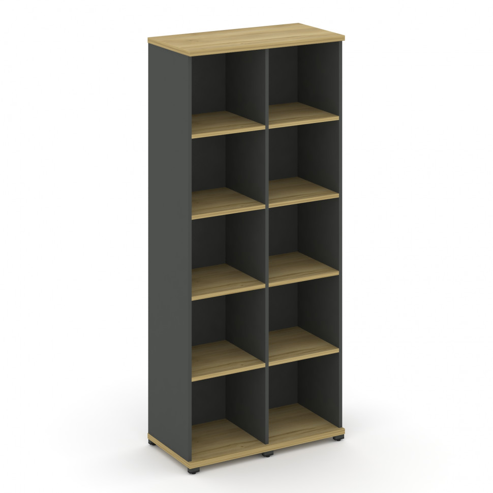 Concept Стеллаж 2 узкие секции, 5 ниш CN.STU-520 Дуб Винченцо/Антрацит/Металл Антрацит 836*420*1922 Concept Стеллаж 2 узкие секции, 5 ниш CN.STU-520 Дуб Винченцо/Антрацит/Металл Антрацит 836*420*1922