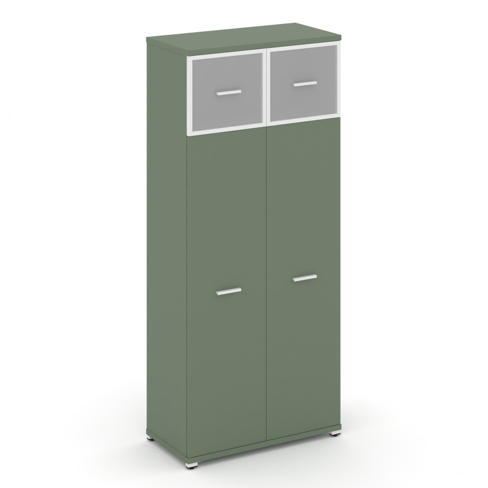 Concept Шкаф 1 широкая секция, 5 ниш CN.STS-517 RMW W Кобо/Металл Белый/Сатин 836*420*1922