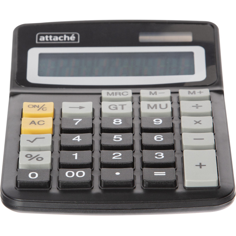 Калькулятор настольный КОМПАКТНЫЙ Attache ATC-111-12C 12-ти разрядныйчерн
