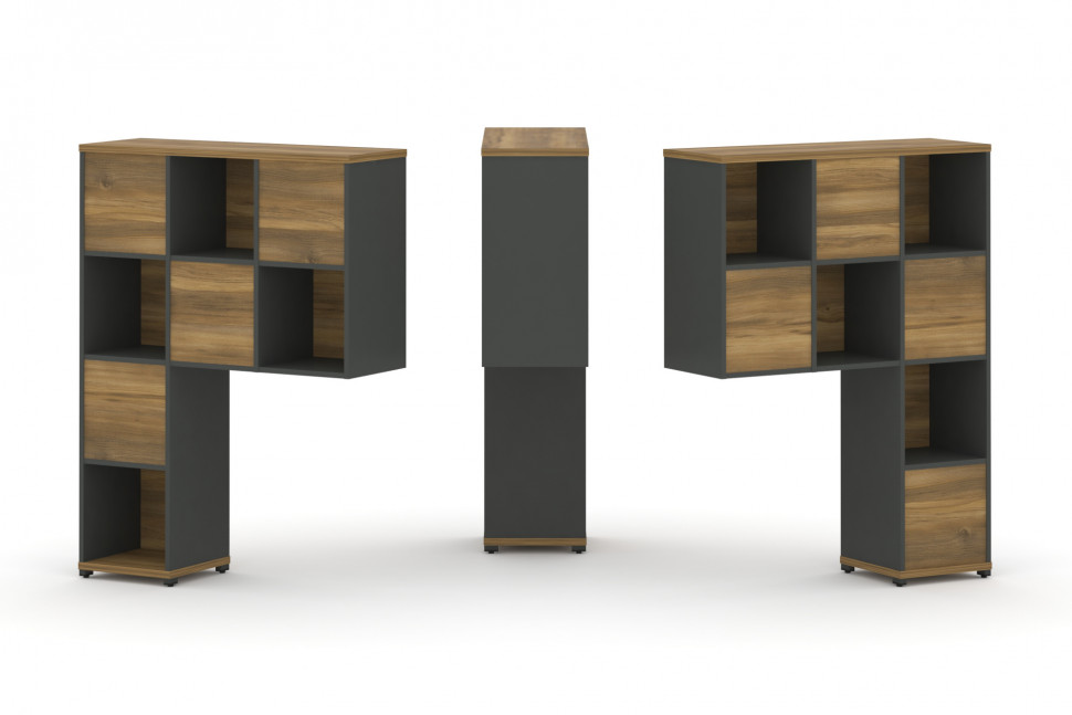 Concept Надставка высокая CN.DNV-001 Сандал Янтарный/Антрацит/Металл Антрацит 1099*350*1486