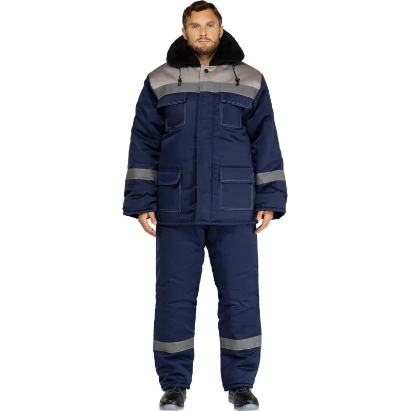 Костюм зим муж (куртка, бр) з35 син/сер 96-100/170-176 (Арсенал-СП)