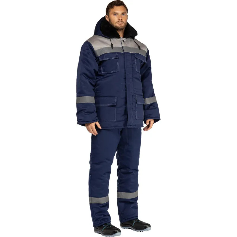 Костюм зим муж (куртка, бр) з35 син/сер 96-100/170-176 (Арсенал-СП)