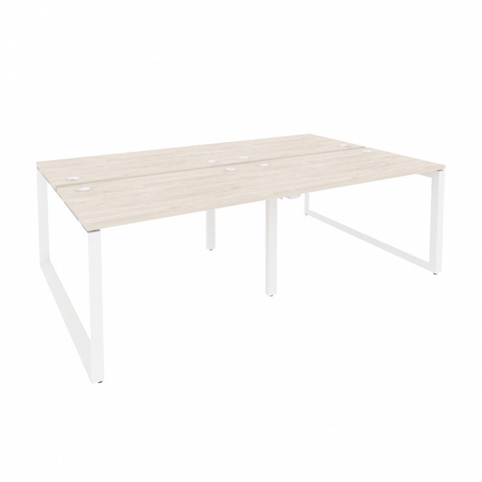 Onix Рабочая станция на О-образном м/к O.MO-D.RS-4.2.7 Денвер Светлый/Металл Белый 2360*1475*750 Onix Рабочая станция на О-образном м/к O.MO-D.RS-4.2.7 Денвер Светлый/Металл Белый 2360*1475*750