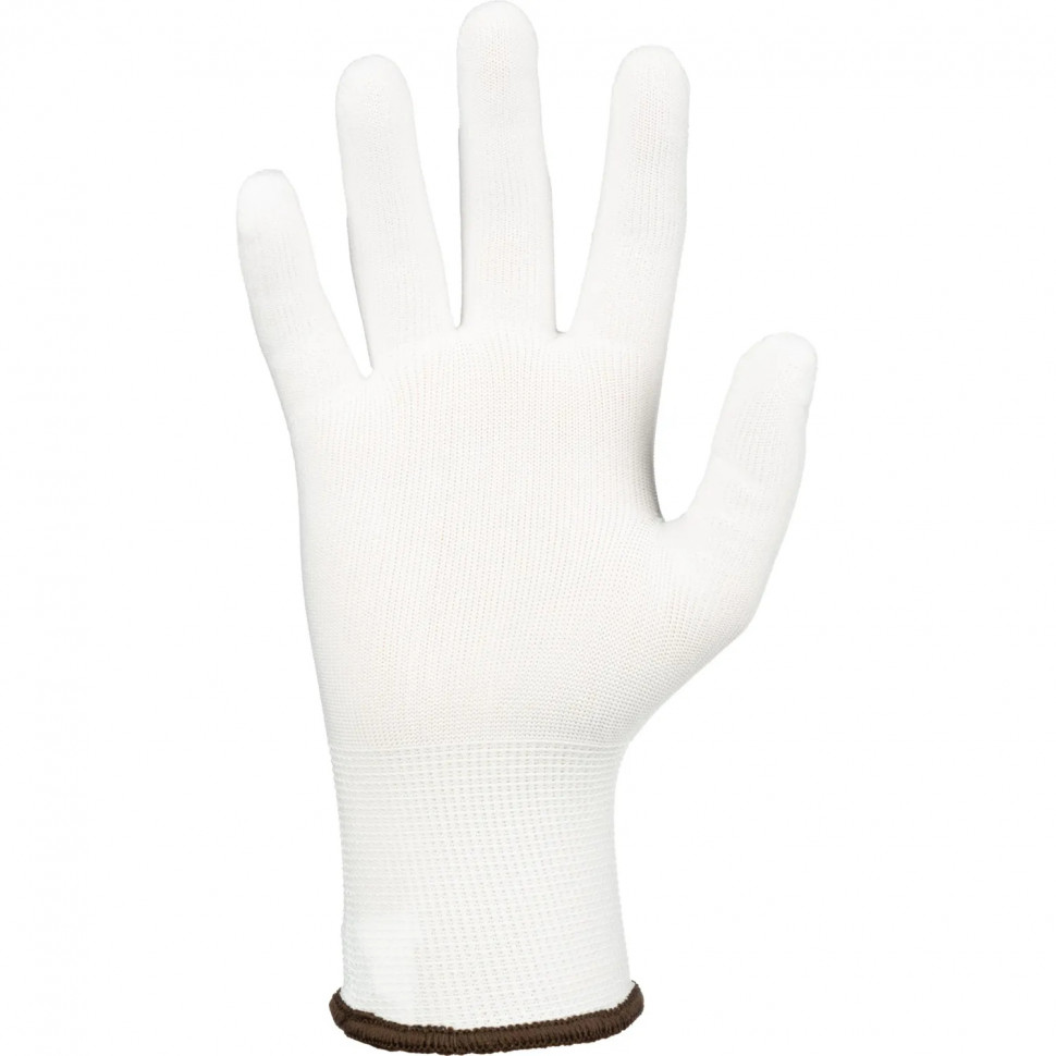 Перчатки нейлон защитные Gward  NP1001 размер 10,XL белые (12 пар/уп)