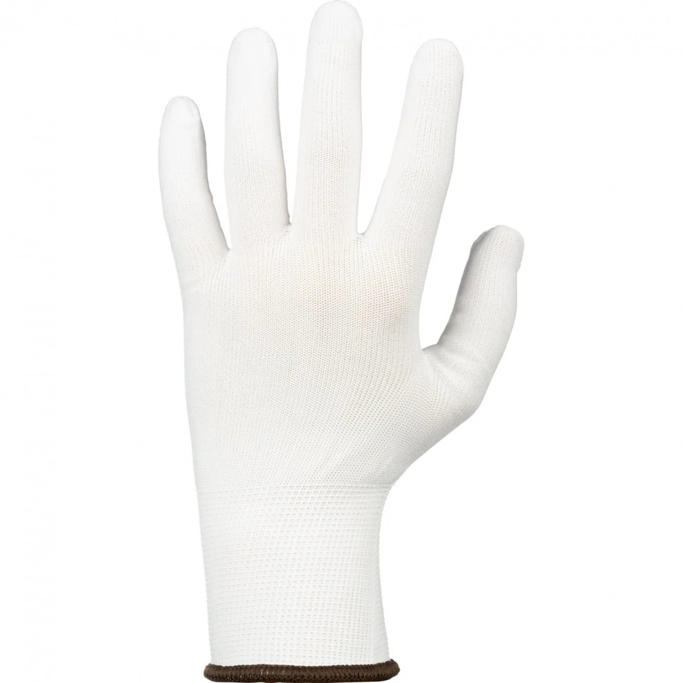 Перчатки нейлон защитные Gward  NP1001 размер 10,XL белые (12 пар/уп)
