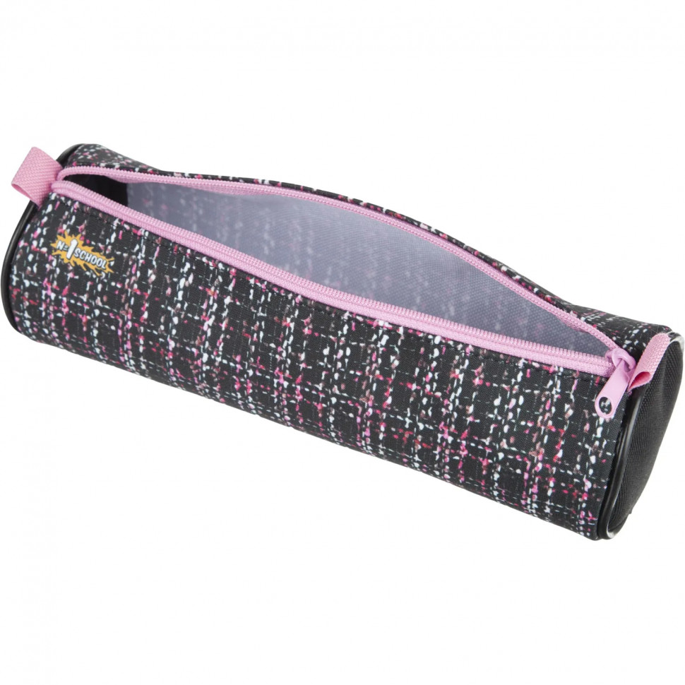 Пенал  Fashion твид черный ПМО 05-20 ткань, диз, 210x70