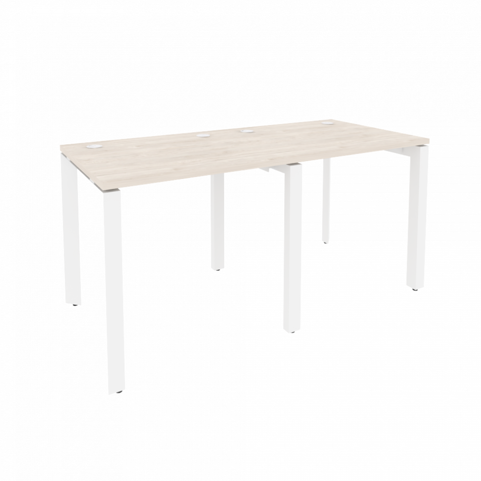 Onix Рабочая станция на П-образном м/к O.MP-RS-2.0.7 Денвер Светлый/Металл Белый 1560*720*750